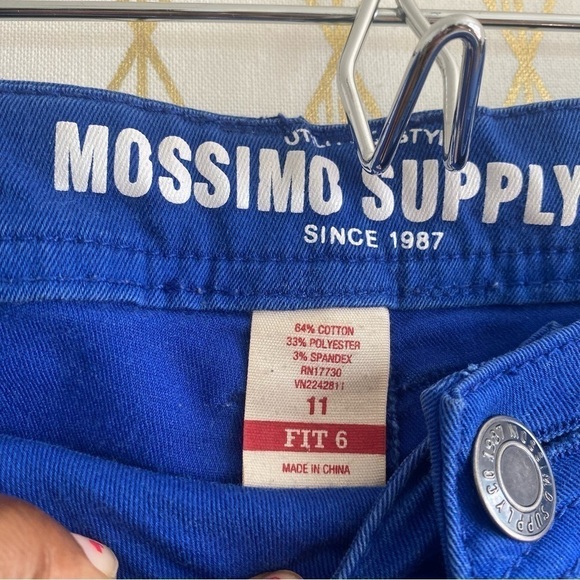 Mossimo Supply Co Womens Bright Blue Skinny Fit 6 - Picture 5 of 7